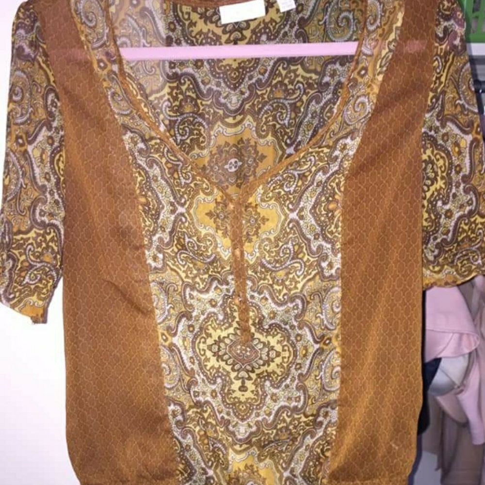 Cute Boho sheer top